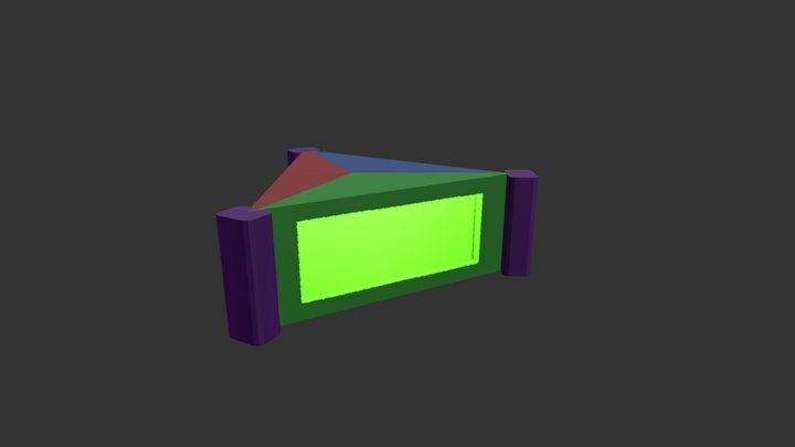 Triangle Building 3D Model