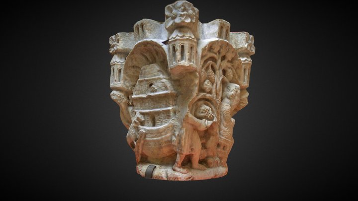 Capitel de Noé - Sant Pere de Rodes – Modelo 3D gratuito STL
