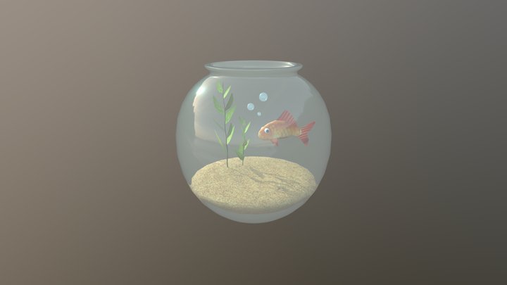 CGT 116 Fish And Bowl 3D Model