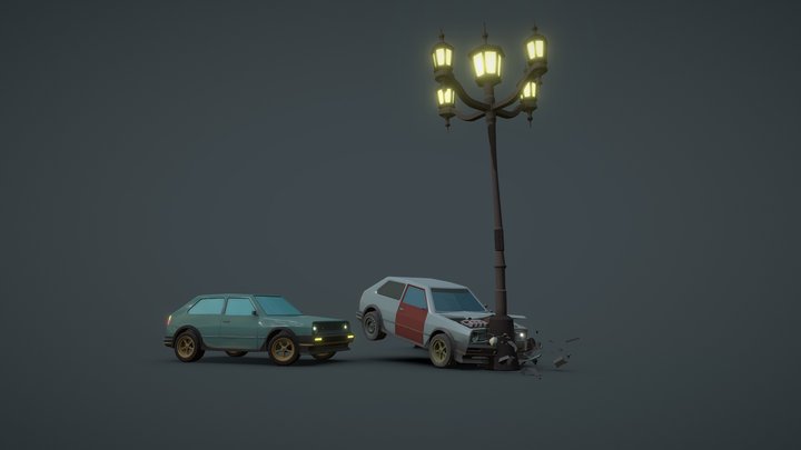 VW Golf 2 3D Model