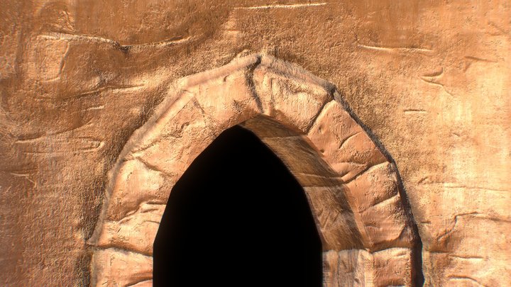 Stylized Stone Entrance 3D Model