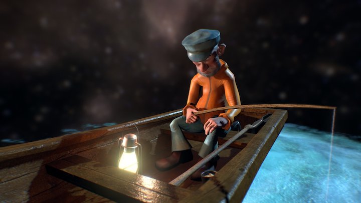 Fisherman 3D Model