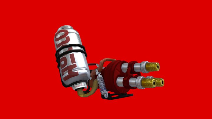 Nintendo Switch - Splatoon 3 - Hydra Splatling 3D Model