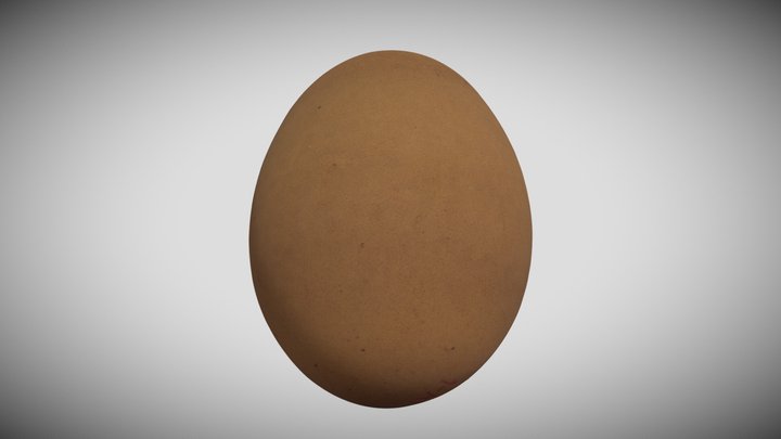 Egg (Free range - with markings) 3D Model