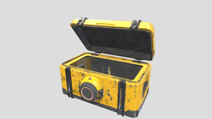Futuristic Cyberpunk Open Container – Modelo 3D gratuito STL