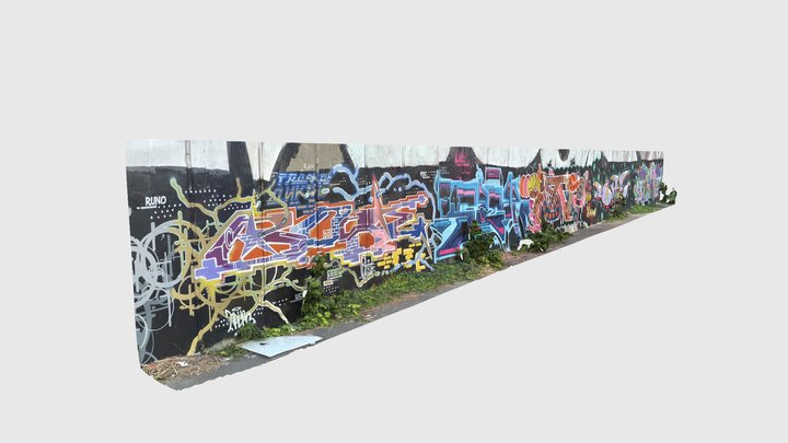 Graffiti wall mix – Gratis 3D-model STL