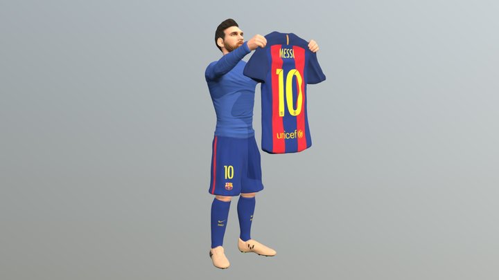 Lionel Messi for full color 3D printing 3D Model