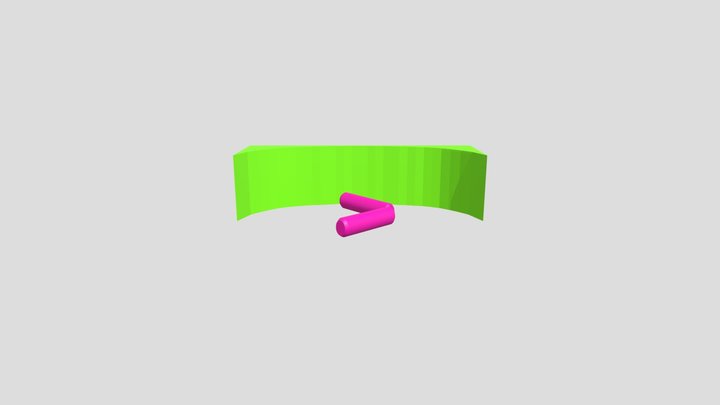 Visualización 360, objeto 3D arco y obstáculos 3D Model
