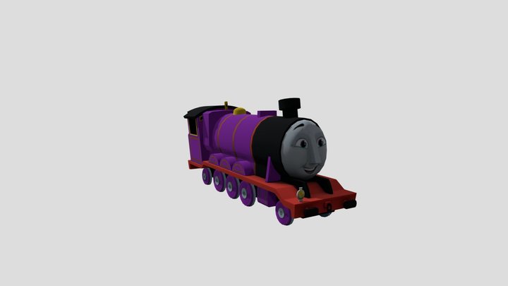 All Engines Go Purple Tender Engine 3D Model