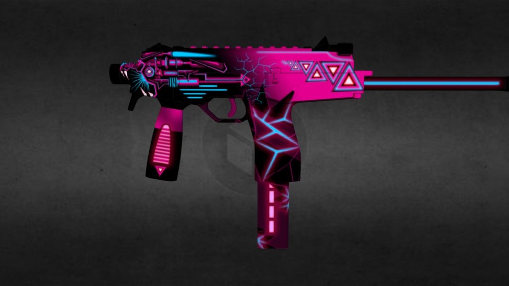 PC-CSGO | MP9 Striker - 3D model by asavonin [7f8d085] - Sketchfab