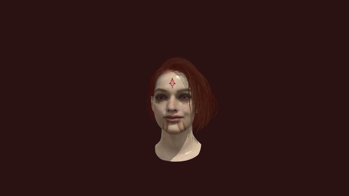 Astro Duchess head 3D Model