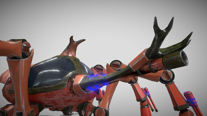 Mecha Beetle 3D Model