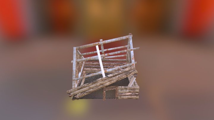 House-Destroyed 3D Model