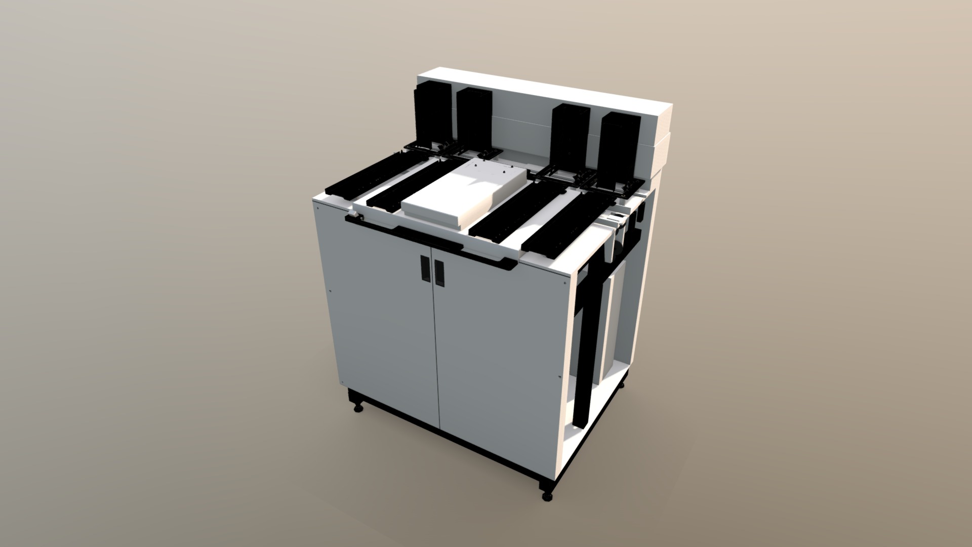 3D model Module 2 - This is a 3D model of the Module 2. The 3D model is about a black and white piano.
