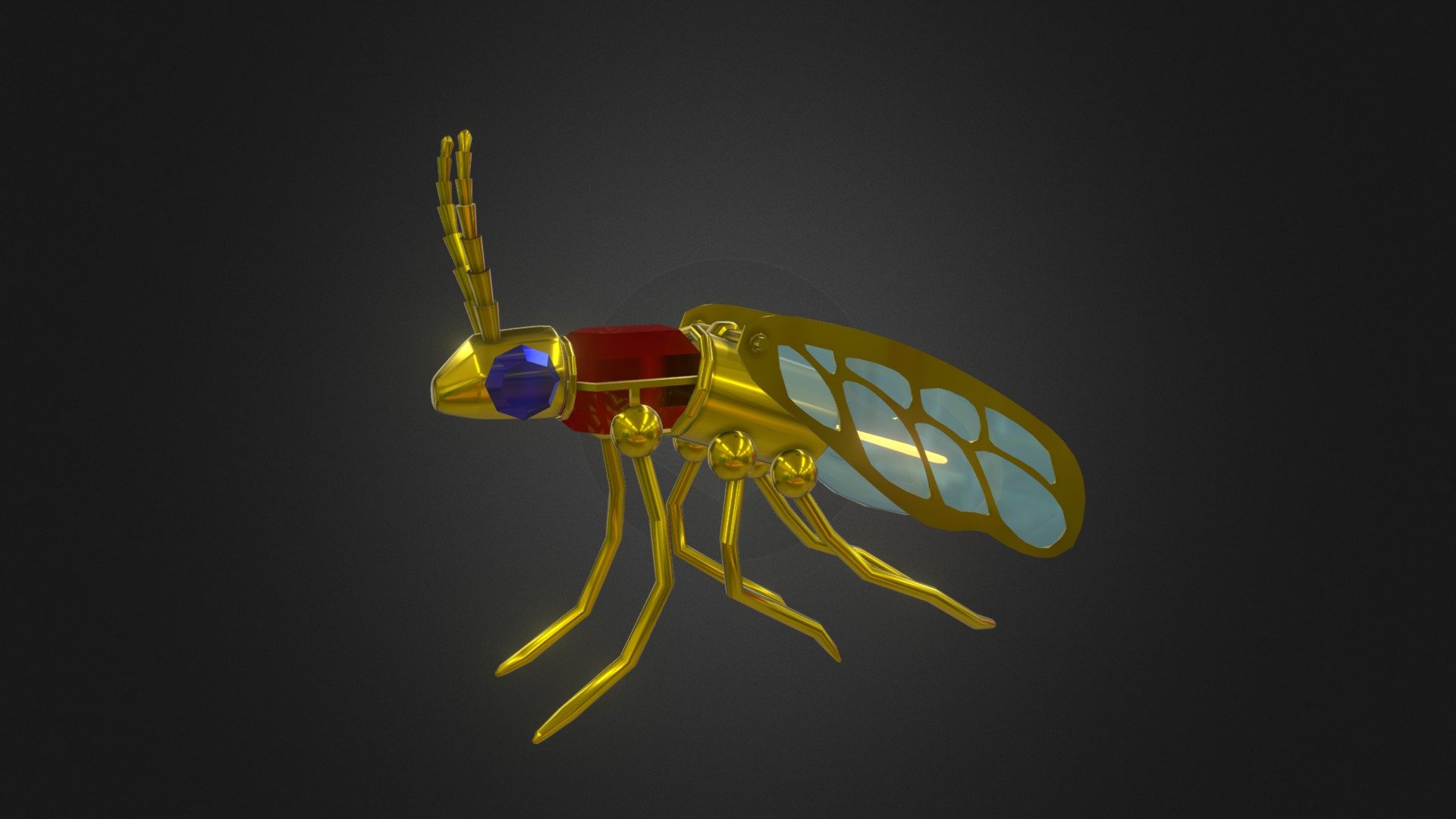 Jewel Bug Draft 1 - 3D model by ArtsGareau [7f920f9] - Sketchfab