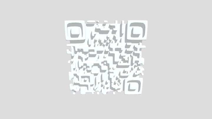 QR Code Display Garage Studio 3D Model