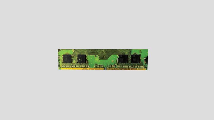 DDR2 memory low poly psx 3D Model