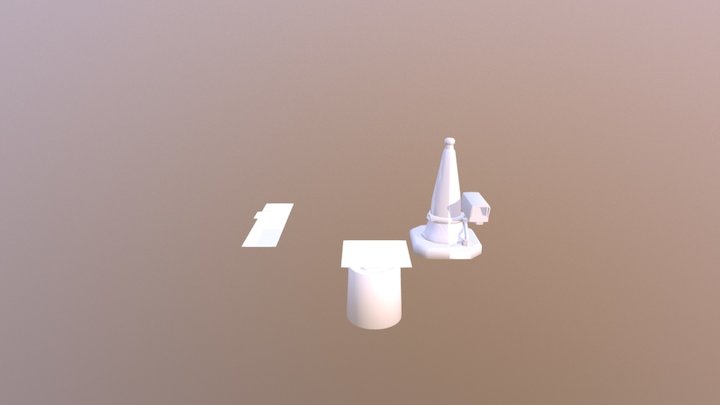 Traffic Cone Hat 3D Model