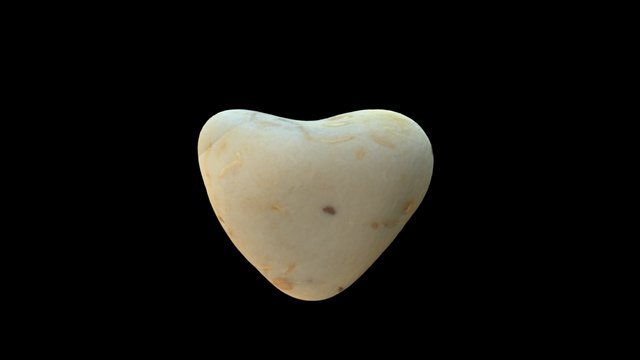 Heart Shaped Rock 3D Model