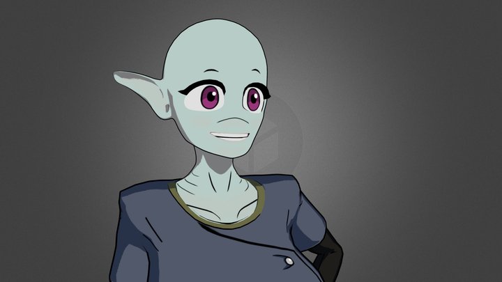 Alien Gal 3D Model
