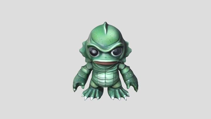 Aqua Creature Toy 3D Model