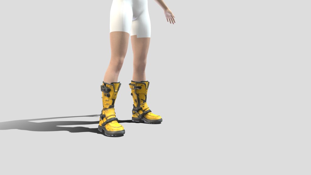 Daz3d Genesis 8 Female Cyberpunk Boots