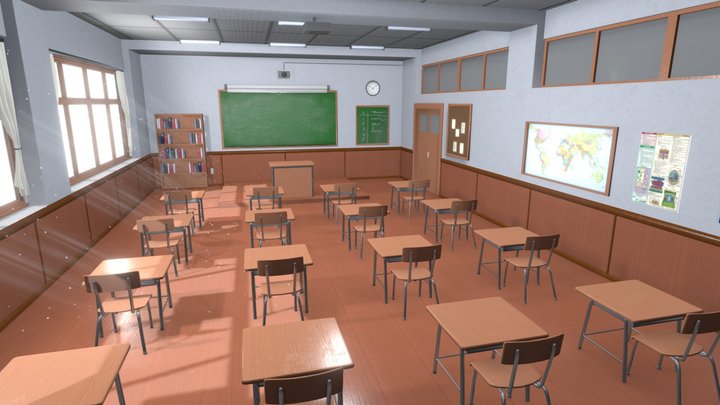Classroom 3D Model