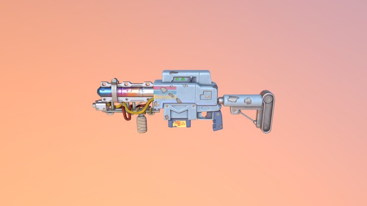 Laser Rifle 3D Model