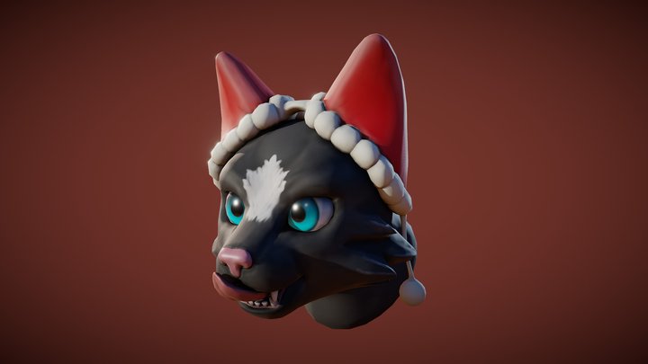 3December2018 Day8 - Cat Earmuffs 3D Model