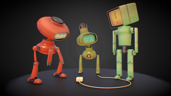 Red, Green, Blue 3D Model