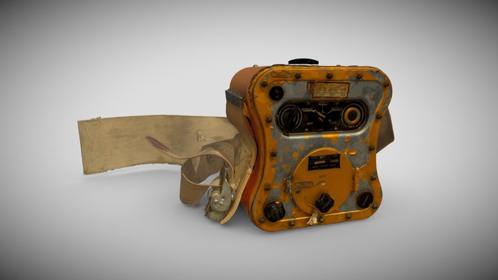Vintage Radio at Yukon Transportation Museum 3D Model