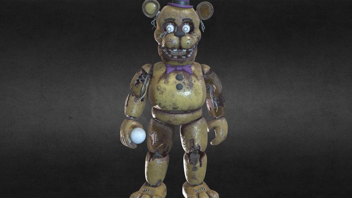 Withered Fredbear 3D Model