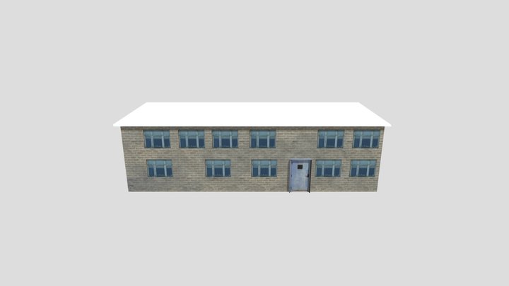 Warehouse building 1 3D Model