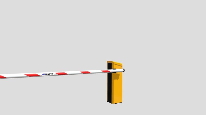 Toll Gate Hight Speed Automatic Barrrier 3D Model