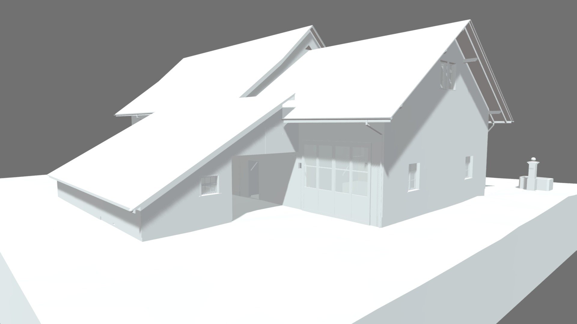 Winterthur ZH, Neubau 2 MFH Reismühleweg — Sketchfab embed 3D viewer