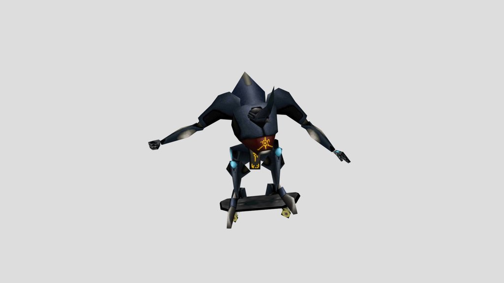 Gale Gunner  Ps1 3d model  CRB-032 SKATER