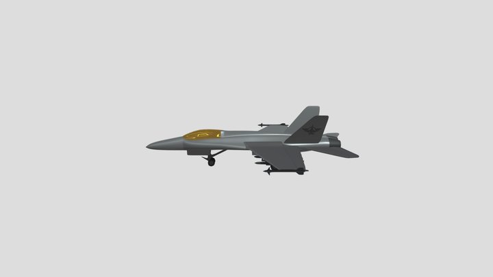 F-18 hornet 3D Model
