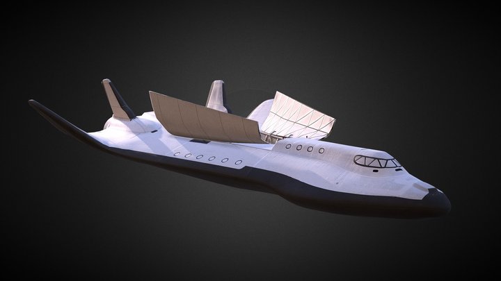 Spaceship Sci-Fi 3D Model