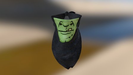Halloween Bandana | Frankenstein 3D Model
