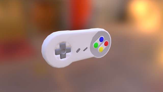 Low Polly Controler 3D Model