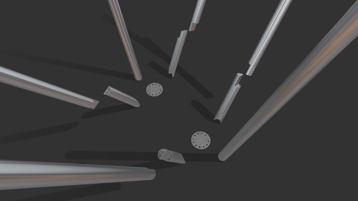 STRUTTURA PASSERELLA FOXTOWN MENDRISIO 3D Model