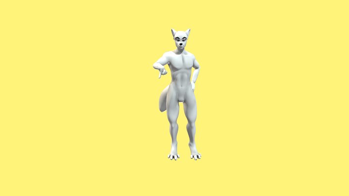 Silver V02 | furry 3D model 3D Model