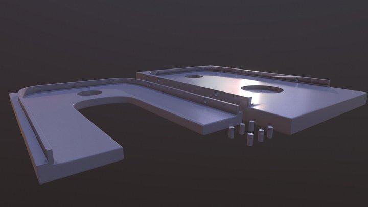 Camera Mount Slip for Wall Boom Mount 3D Model