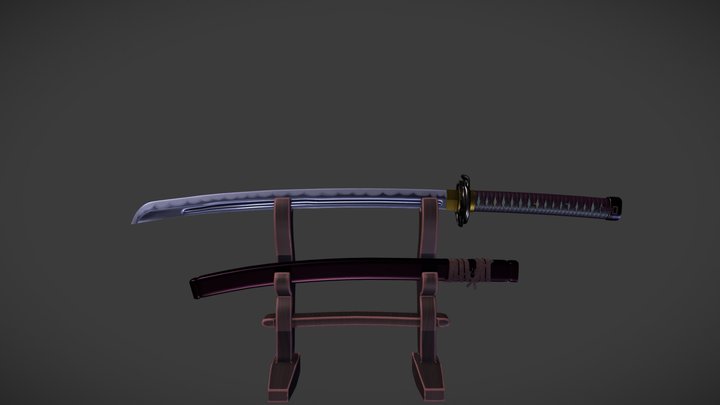 Wakizashi 3D Model