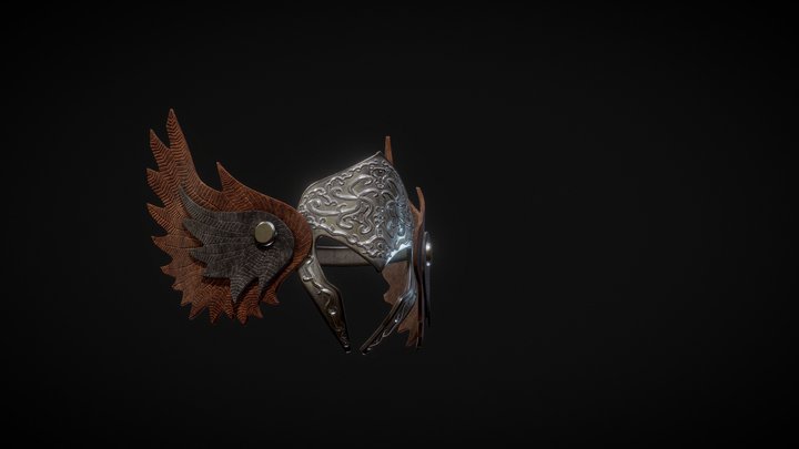 Valkyrie Armour Helmet 3D Model