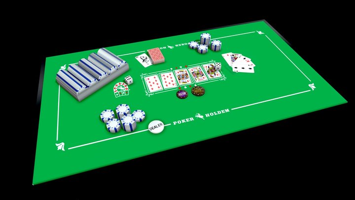 Poker Set 3D Model