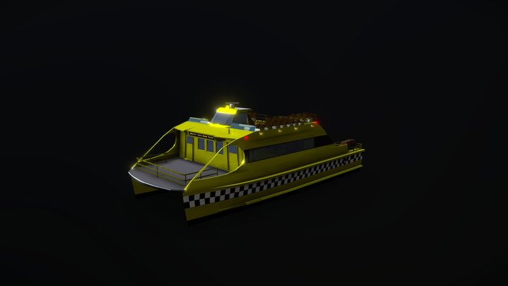 Water Taxi New York 3D Model