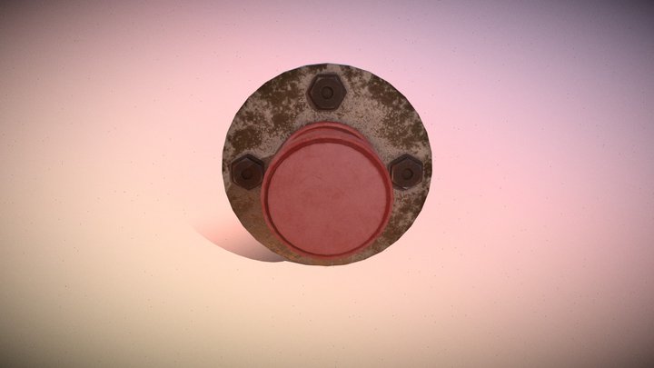 industrial emergency button 3D Model