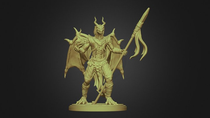 Dragonborn D&D 3d print model 3D Model