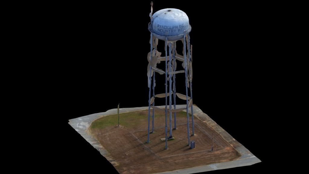 64 Industrial Blvd. Cuthbert, GA Water Tower 3D model by